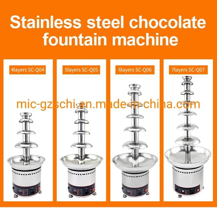 Chocolate Fountain Machine with 5 Tiers Chocolate Melting Fountain Machine