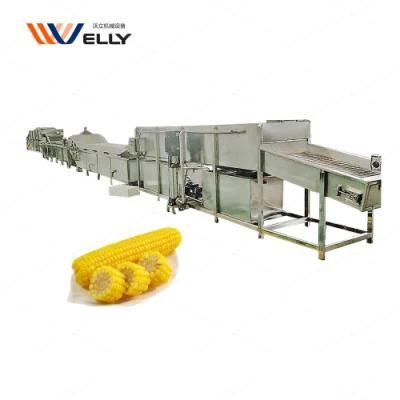 Chinese Corn Deep Processing Production Line Sweet Corn Peeling Machine Line for Sale