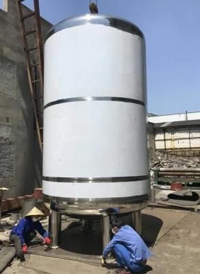 Big Stainless Steel Mixing Heating Holding Fermentation Tank