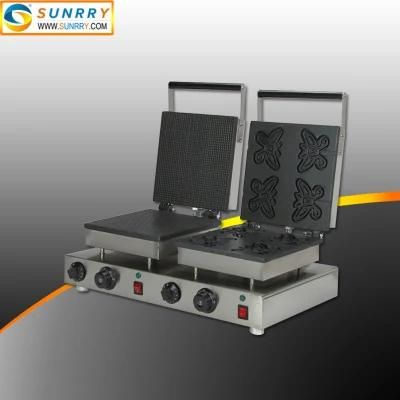 Electric Waffle Iron Slab Maker Butterfly and Square Machine