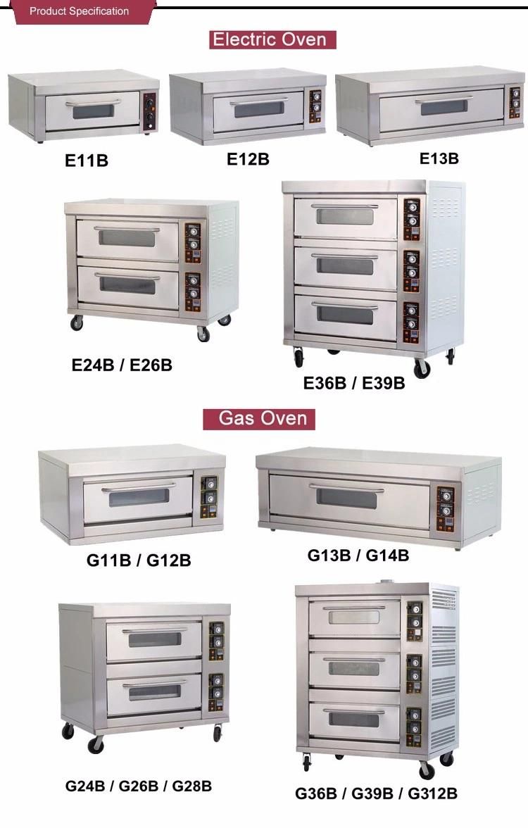 Double Layer Four Tray Commercial Kitchen Bakery Gas Oven