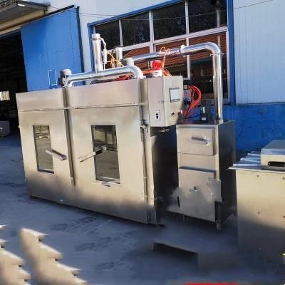 250kg Sausage Bacon Chicken Drying Smokehouse Machine Meat Smoker Commercial Meat Processing Machinery