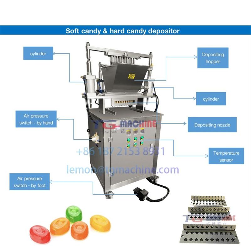 Fully Stainless Steel Jelly Candy Gummy Candy Depositing Machine