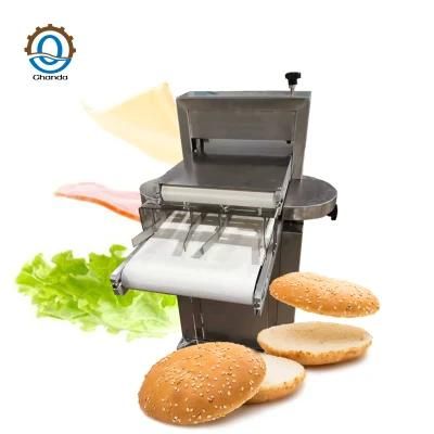 Commerical Stainless Steel Horizontal Hamburger Buger Bread Buns Cutter Machine