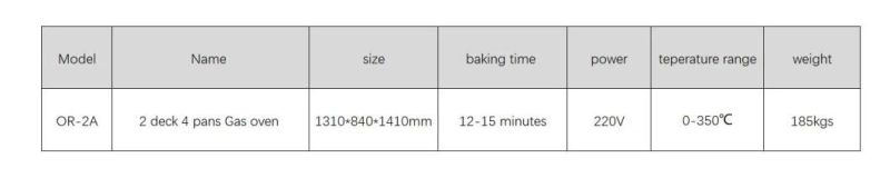 Commercial Gas Bakery Oven 2 Deck 4 Trays on Sale