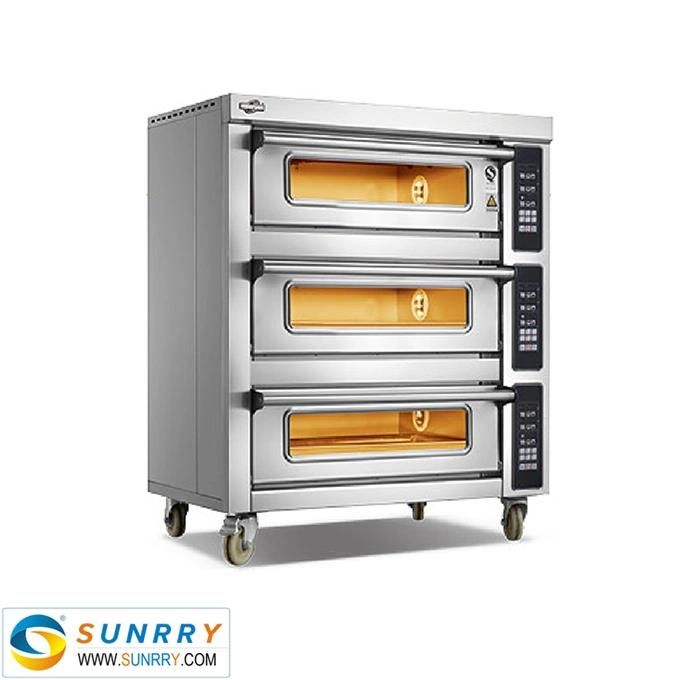 Electric Gas Bread Baking Oven 1 2 3 Layer Deck Oven Industrial Commercial Bakery Baking Oven for Sale