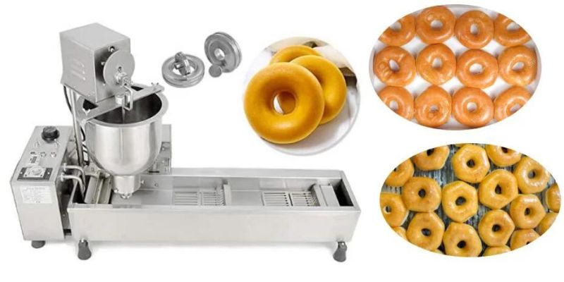 Fully Automatic Industrial Commercial Auto Mini Maker Frying Vending Filling Glazing Donut Making Machine