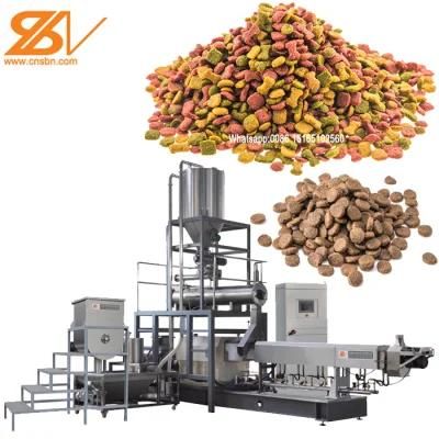 Full Production Line Automatic Dry Wet Animal Pet Dog Cat Food Pellet Processing Plant