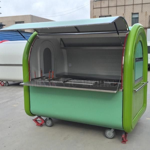 CE certification manufacture recommended blue food cart