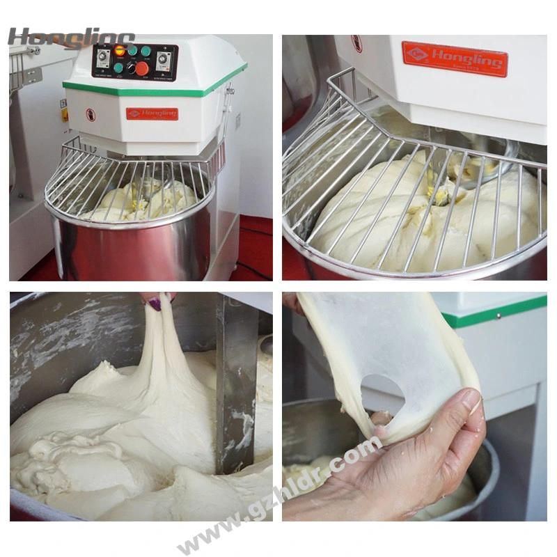 Commercial Bread/Pizza Dough Mixer Machine Double Spiral Mixer for Bakery