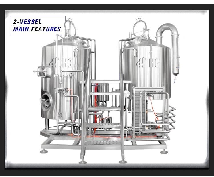 500L SUS Beer Brewery System Mini Brewhouse Tank for Microbrewery