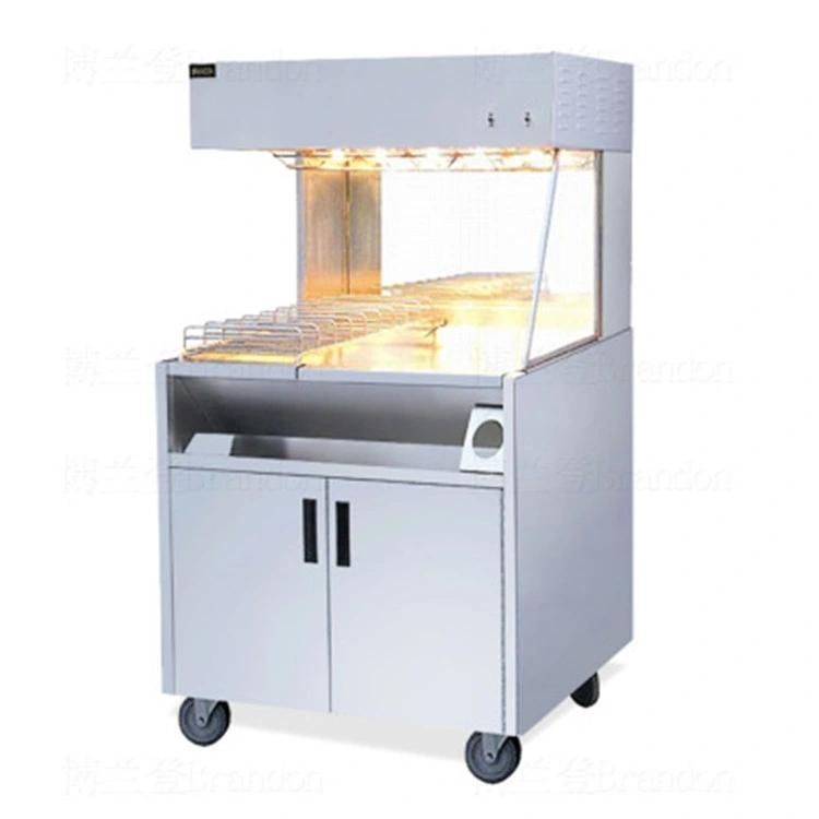 Fast Food Machines Kfc High Quality Free Standing Chips Dump Station French Fries Display Warmer