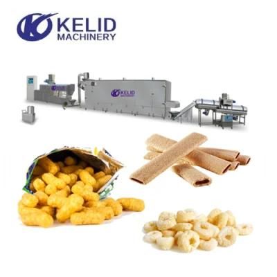 Popular Automatic Corn Puff Snack Food Extruder Making Machine