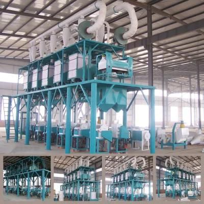 80t Wheat Flour Machine with Cyclone in Angola