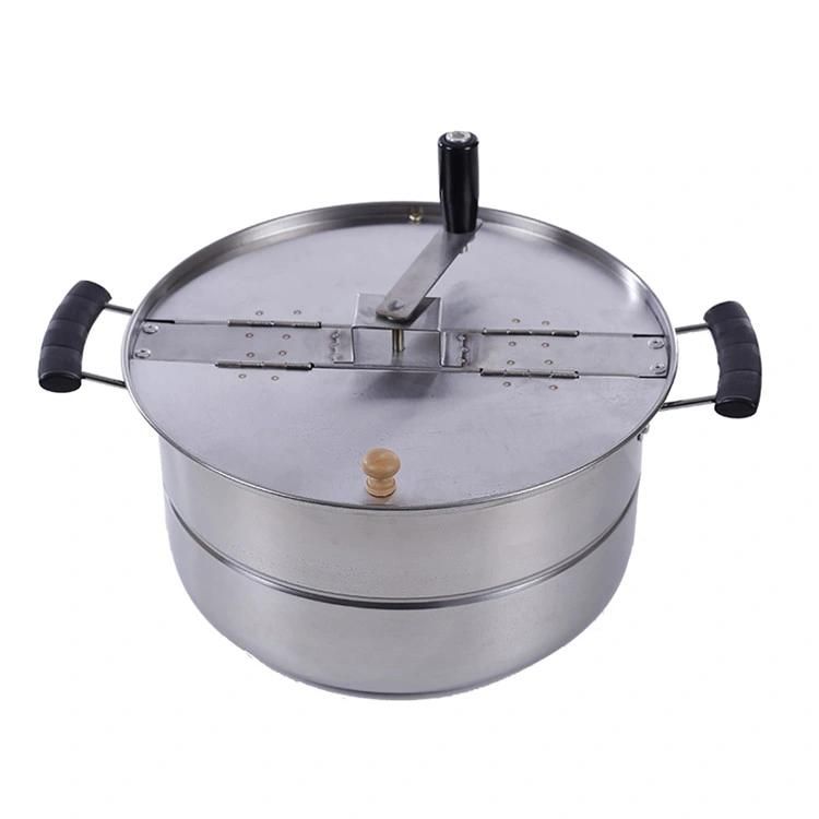 Gas Stove Home Use Aluminum Popcorn Pot Holloware Non-Stick Popcorn Kettle Pan