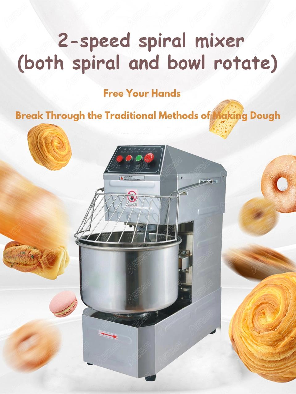 SSD20 20L Electric Commercial 2-Speed Spiral Dough Mixer Food Mixer Machine