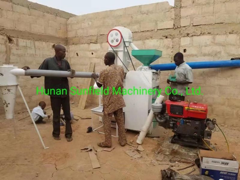 400-500kg/H Mini Agro Rice Processing Machine with Diesel Engine