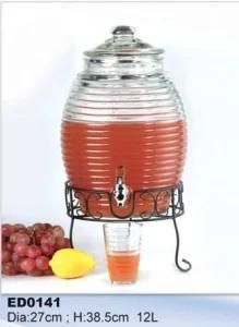 Glass Beverage Dispenser Juice Dispenser Juice Jar