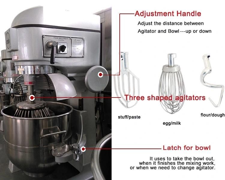 Stainless Steel High Speed Bakery Planetary Cake Mixer