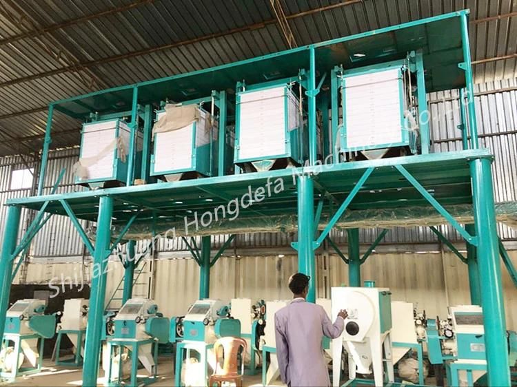 Automatic Complete Grain Processing Line 42t/24h Wheat Milling Machine