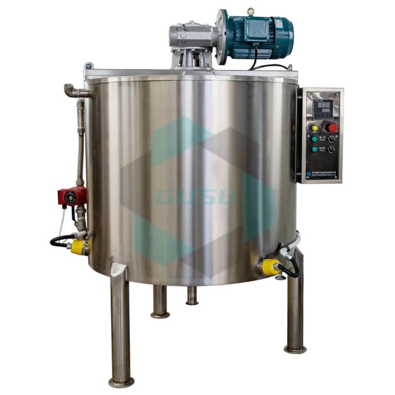 Chocolate Paste Insulation Tank with Water Cycle Heating Volume 500L