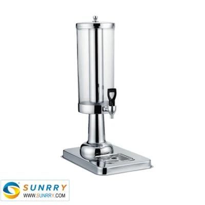 Wedding Columnar Single Glass Beverage Juice Dispenser Machine