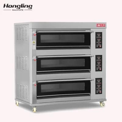 Electric 3 Deck Bakery Oven Machine for Baking Cake Price