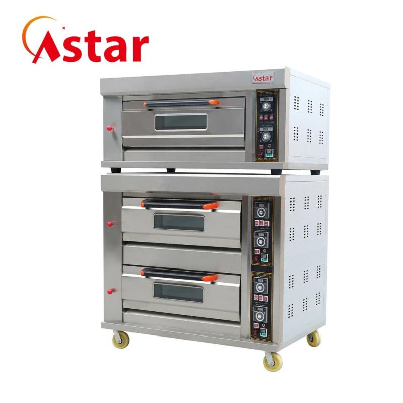 Factory 2 Deck 4 Trays Kitchen Catering Bakery Equipment Commercial Electric Biscuit Bread Baking Oven