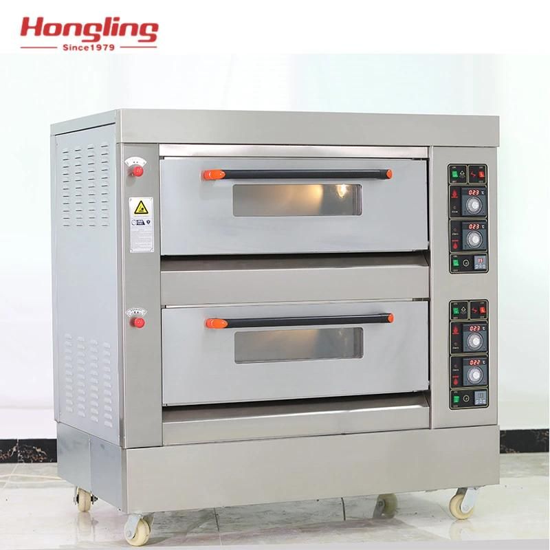 Best Seller Hly-204 Double Deck Gas Bakery Oven Price