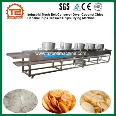 Industrial Mesh Belt Conveyor Dryer Coconut Chips Banana Chips Cassava Chips Drying ...