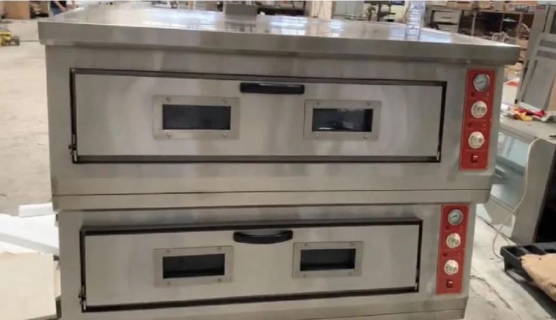 High Quality Big Electric Double Deck Pizza Oven for Pizza Shop