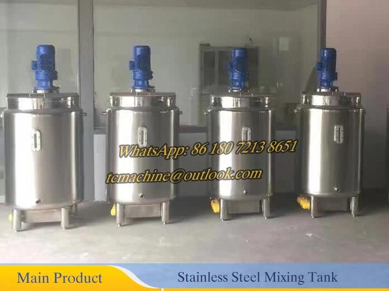 Steam Heating Mixing Tank for Milk 1000liter