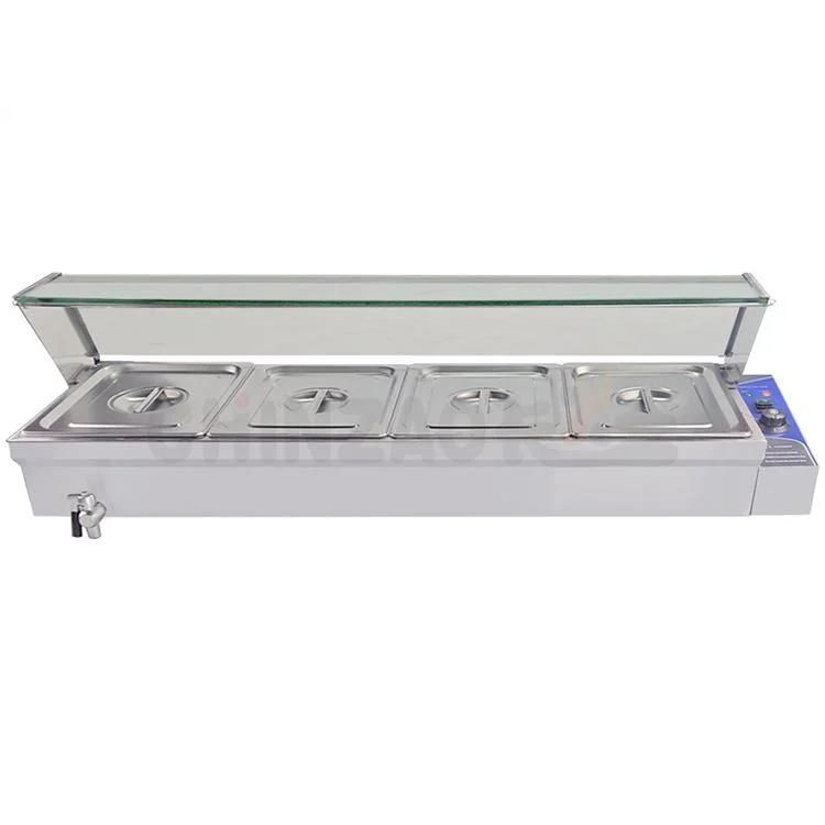 4X1/2gn Pans Stainless Steel Kitchen Equipment Electrjc Bain Marie