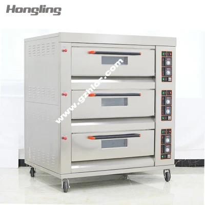 Hot-Sale 3 Deck (1X1m) Chamber Gas Oven for Bakery Equipment