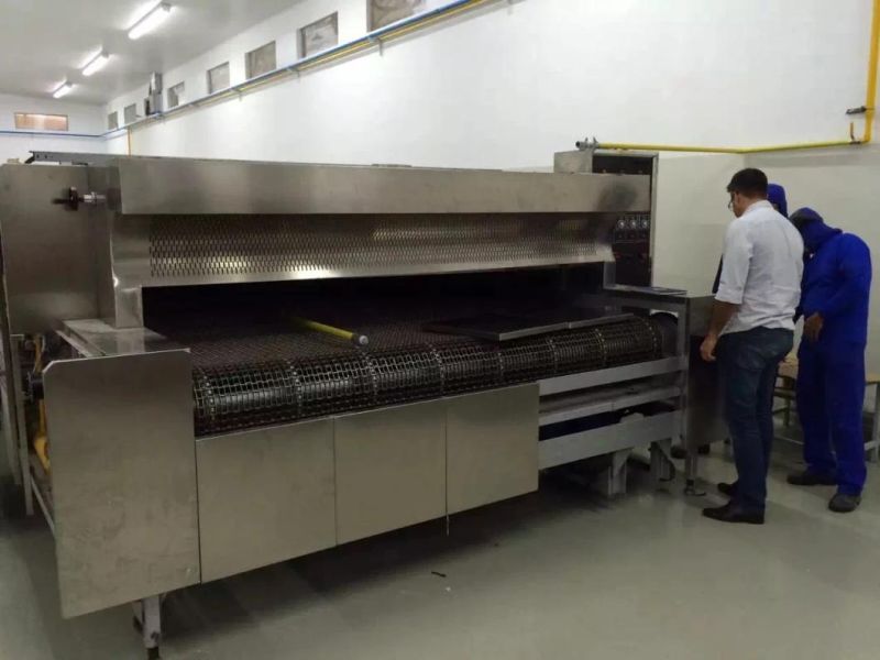 Stainless Continuous Gas Bakery Tunnel Oven for Kitchen Equipment