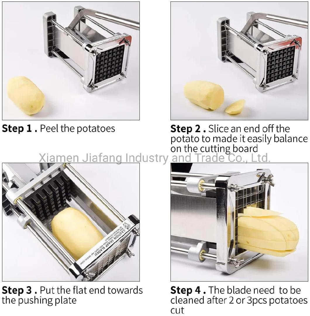 Vegetable Cutter Machine Manual Stainless Steel French Fry Easy Using Industrial Potato Cutter