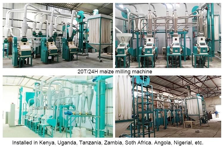 20t/24h Maize Milling Machine to Produce Super White Maize Meal