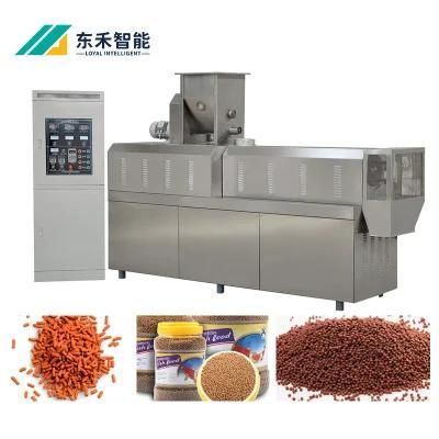 CE ISO Fish Feed Pellet Production Line Big Output Pet Food Extrusion Machine