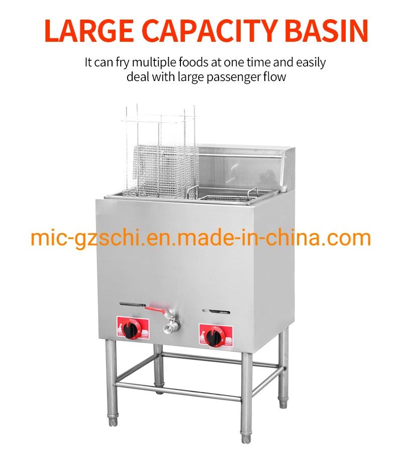 Free-Standing Gas Fryer for Frying Potato & Chicken