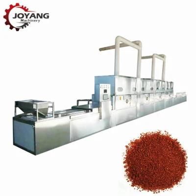 Tunnel Belt Type Chili Powder Microwave Sterilizing Machine with PLC Control