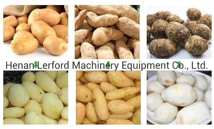 Electric Potato Vegetable Washing Peeling Potato Chips Cutting Machine Price