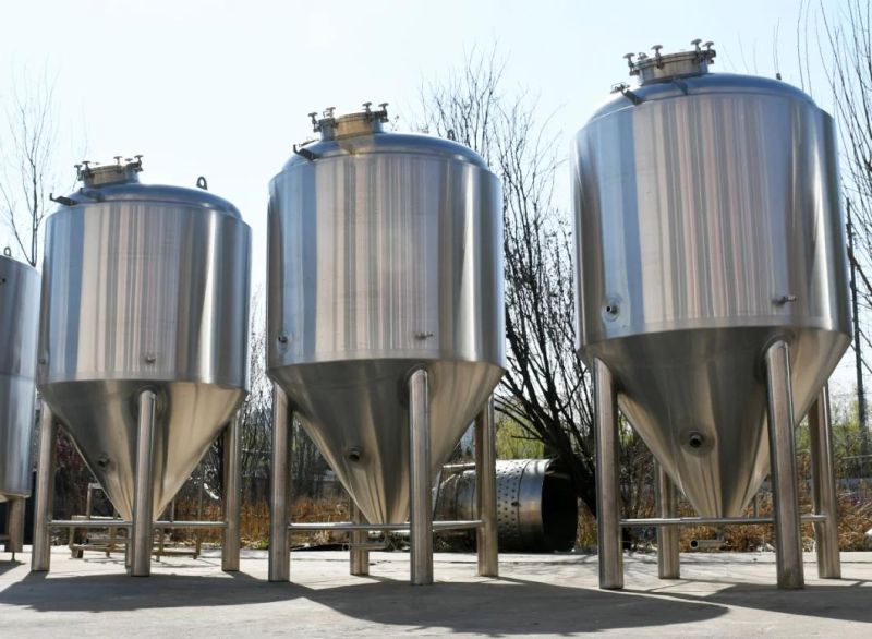 10bbl 15bbl Beer Fermentation Tank SUS304 Conical Cooling Pressure Unitank