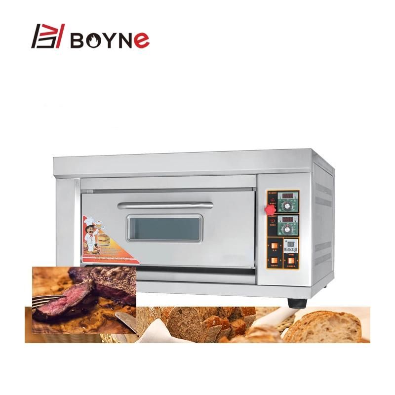 Baking Equipment Western Restaurent Double Deck Two Trays Gas Oven