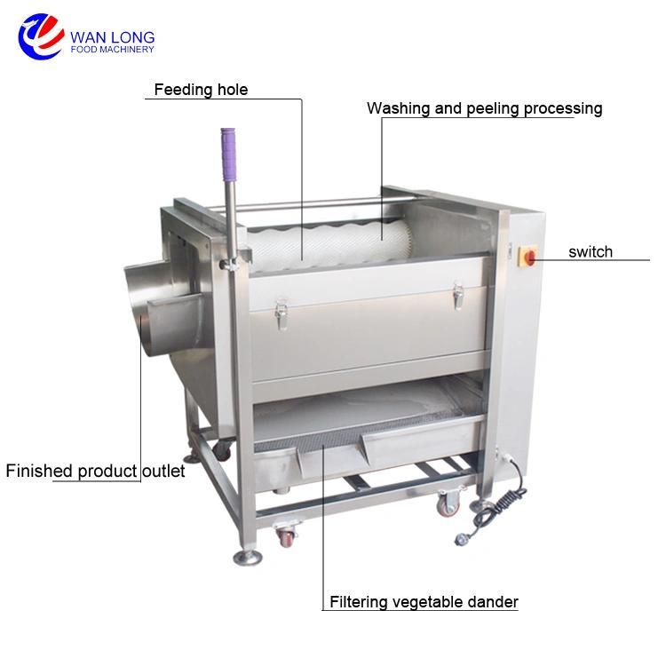 Electric Vegetable Fruit Carrot Potato Cassava Washing Peeling Machine Peeler Machine Price