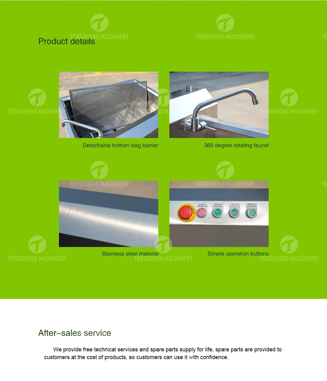 High Pressure Spraying Washing Fruit Vegetable Washer Bubble Cleaning Machine Industrial Ginger Washing Machine (TS-AZ)