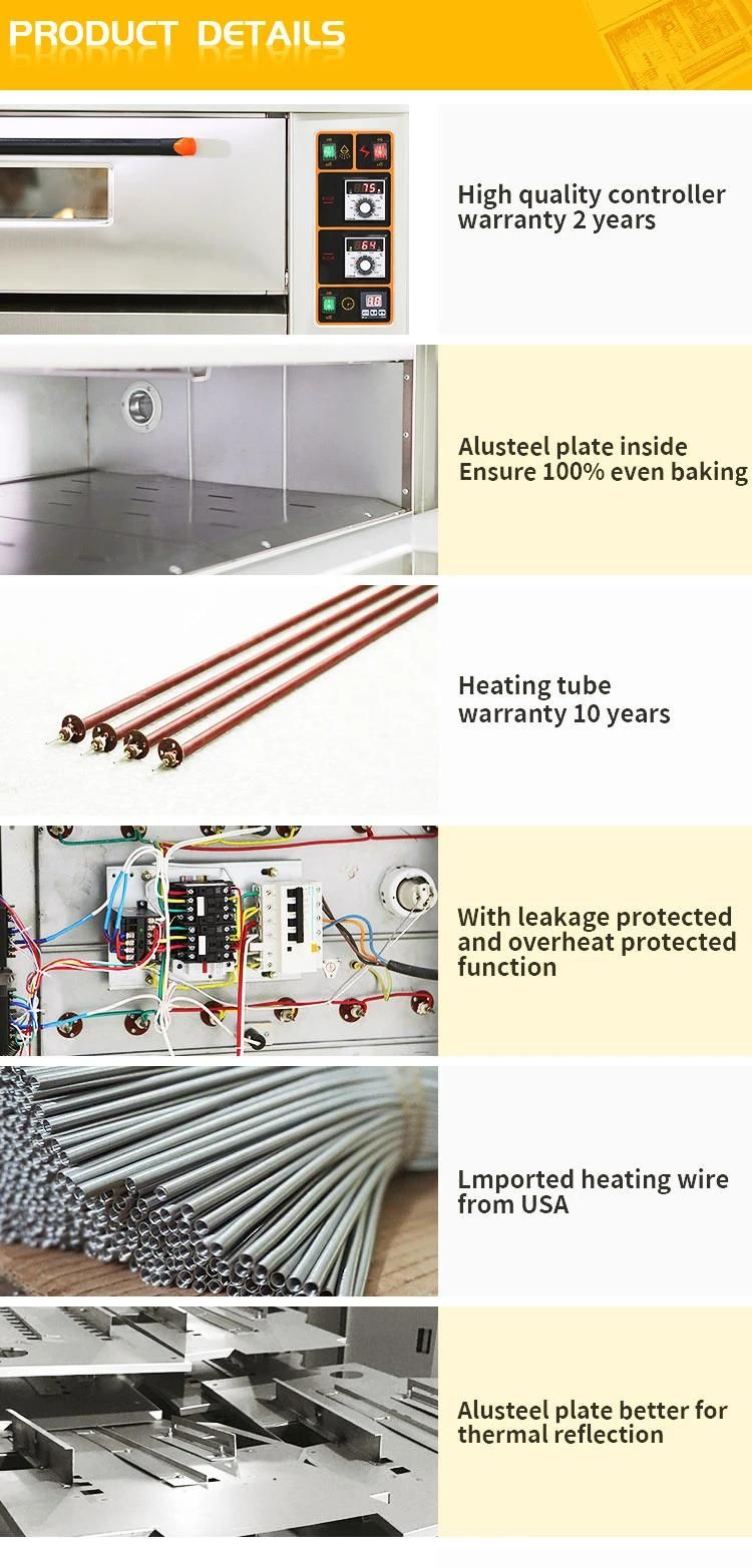 Guangzhou Hongling Food Machinery/ Bread Machine/ 2-Deck 6-Tray Electric Oven