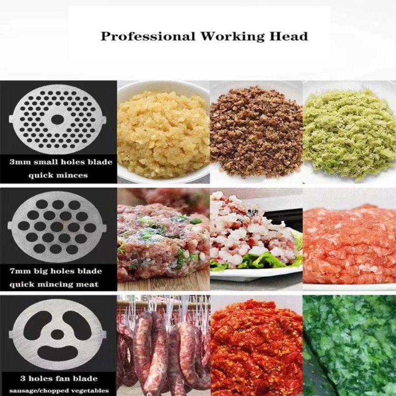 400W House Kitchen Tool Electrical Copper Motor Vegetables Fish Meat Mincer Pork Beef Meat Grinder Mincer Grinder Machine