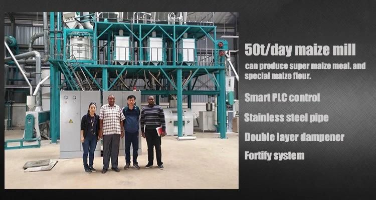 Automatic 30t Maize Flour Processing Plant for Sale in Kenya