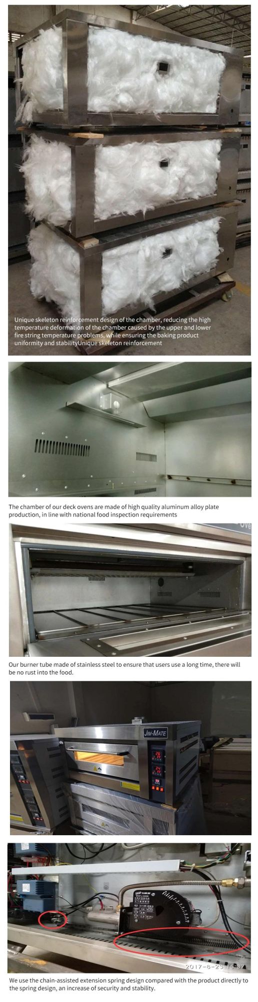 Bakery Equipment 1 Deck 2 Trays Commercial Gas Oven Bread Cake Oven