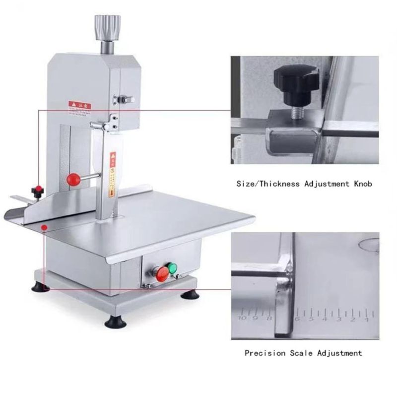 Cortadora De Carne Sierra Electrica Butchery Bone Saw Meat Cutting Machine Bone Meat Bone Cutter Pemotong Daging Stainless